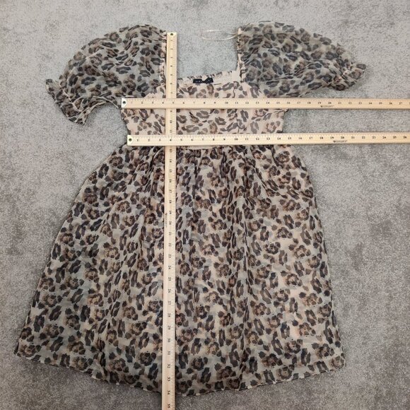 Endless Rose Women's Leopard Babydoll Dress Size Small NEW Mobwife Western - Picture 8 of 14